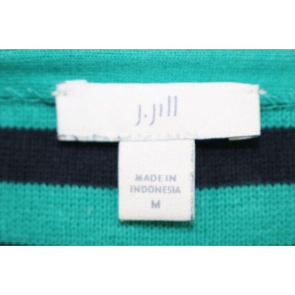 J.Jill 3/4 Sleeve Striped Sweater-Size Medium - Picture 5 of 10